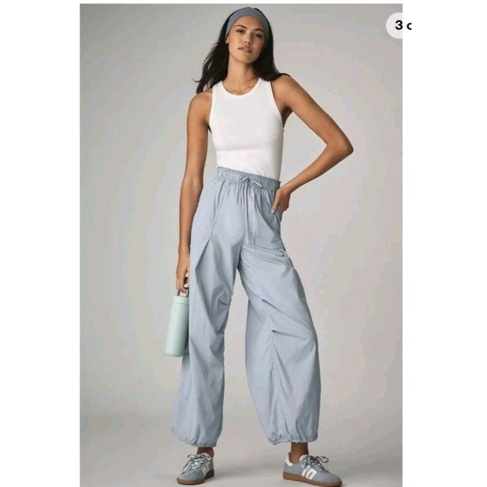 DAILY PRACTICE Messa Sleeveless Jumpsuit Women's Size L Light Blue Anthropologie